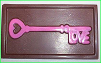 Dark Chocolate with pink key